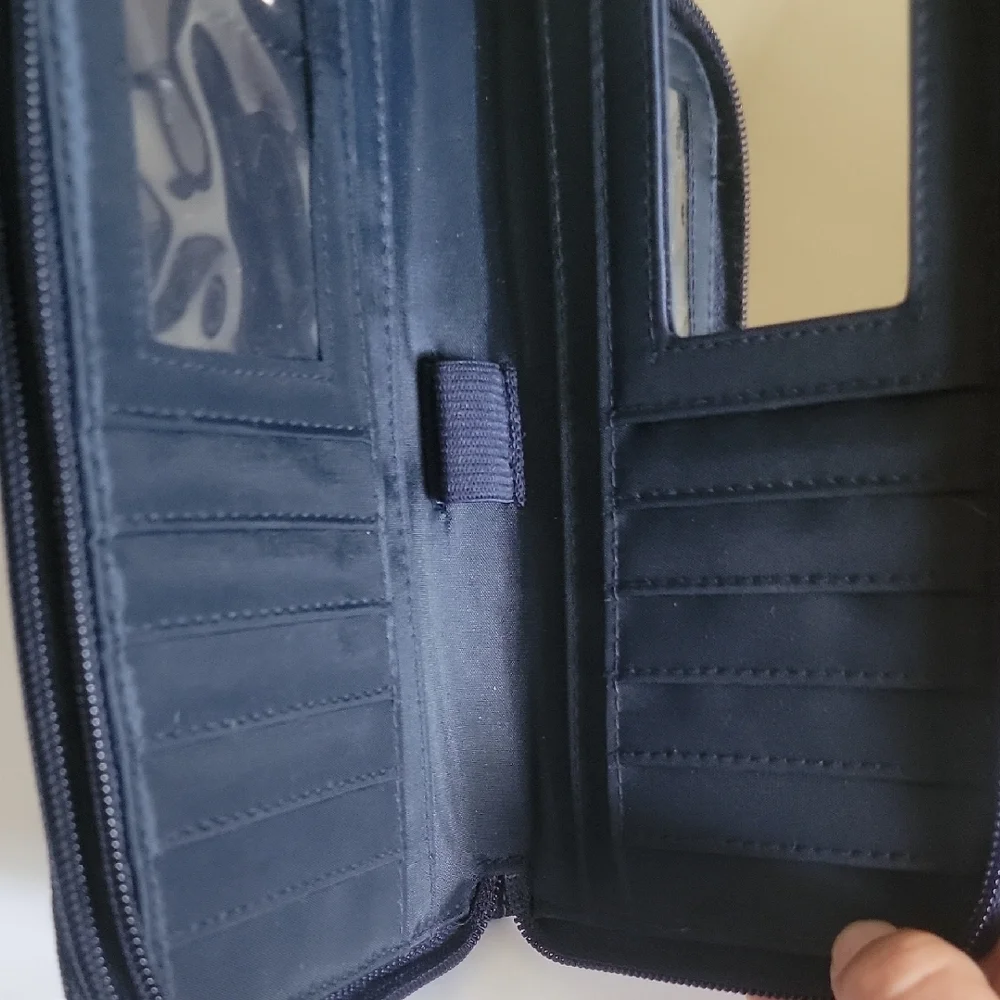 Elegant Black Denim Women's Wallet - Picture 3 of 5